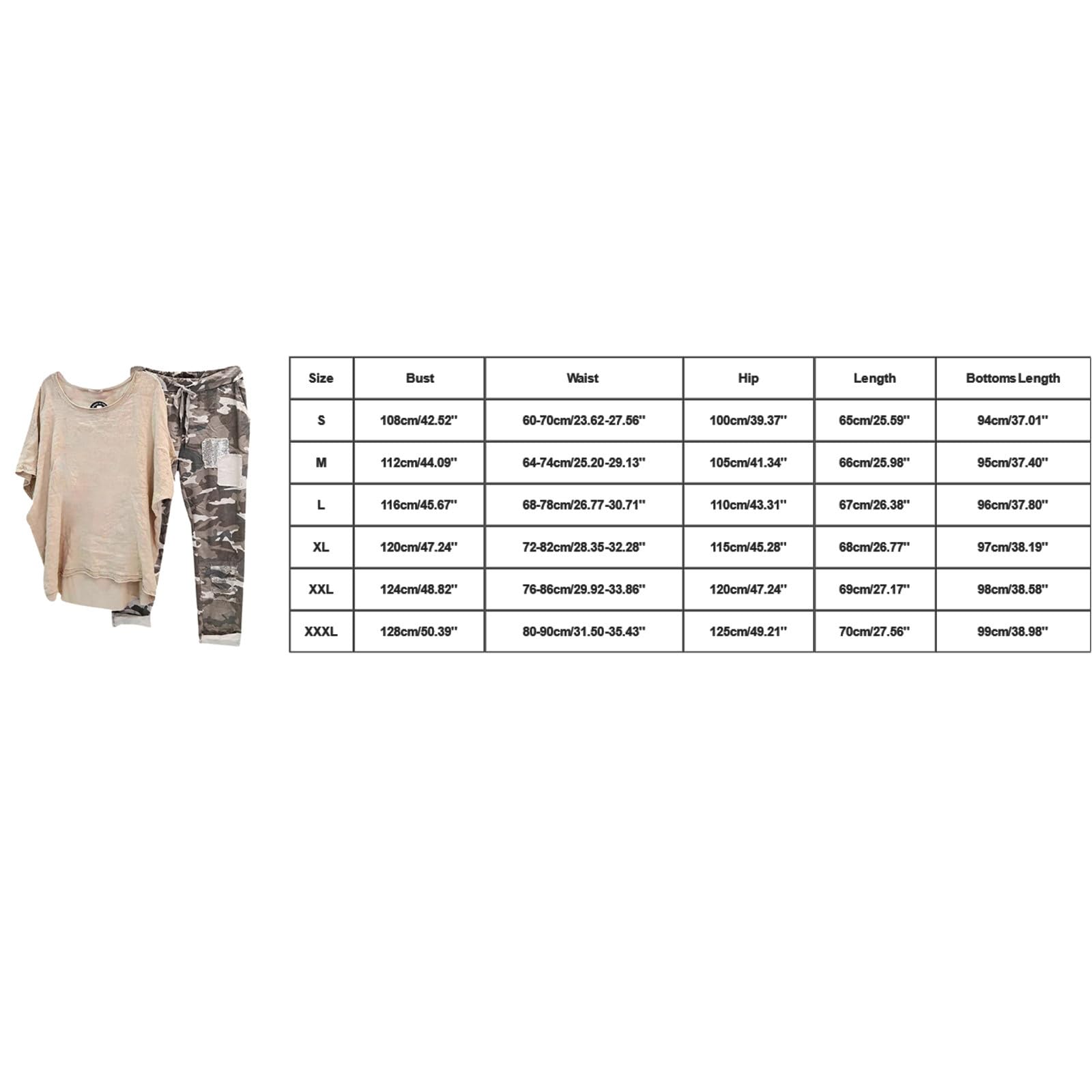 Women's 2-Piece Linen Lounge Set - Breathable Short Sleeve Dandelion Print Shirt & Camouflage Capri Pants for Summer | Casual Outfit for Home, Beach & Vacation