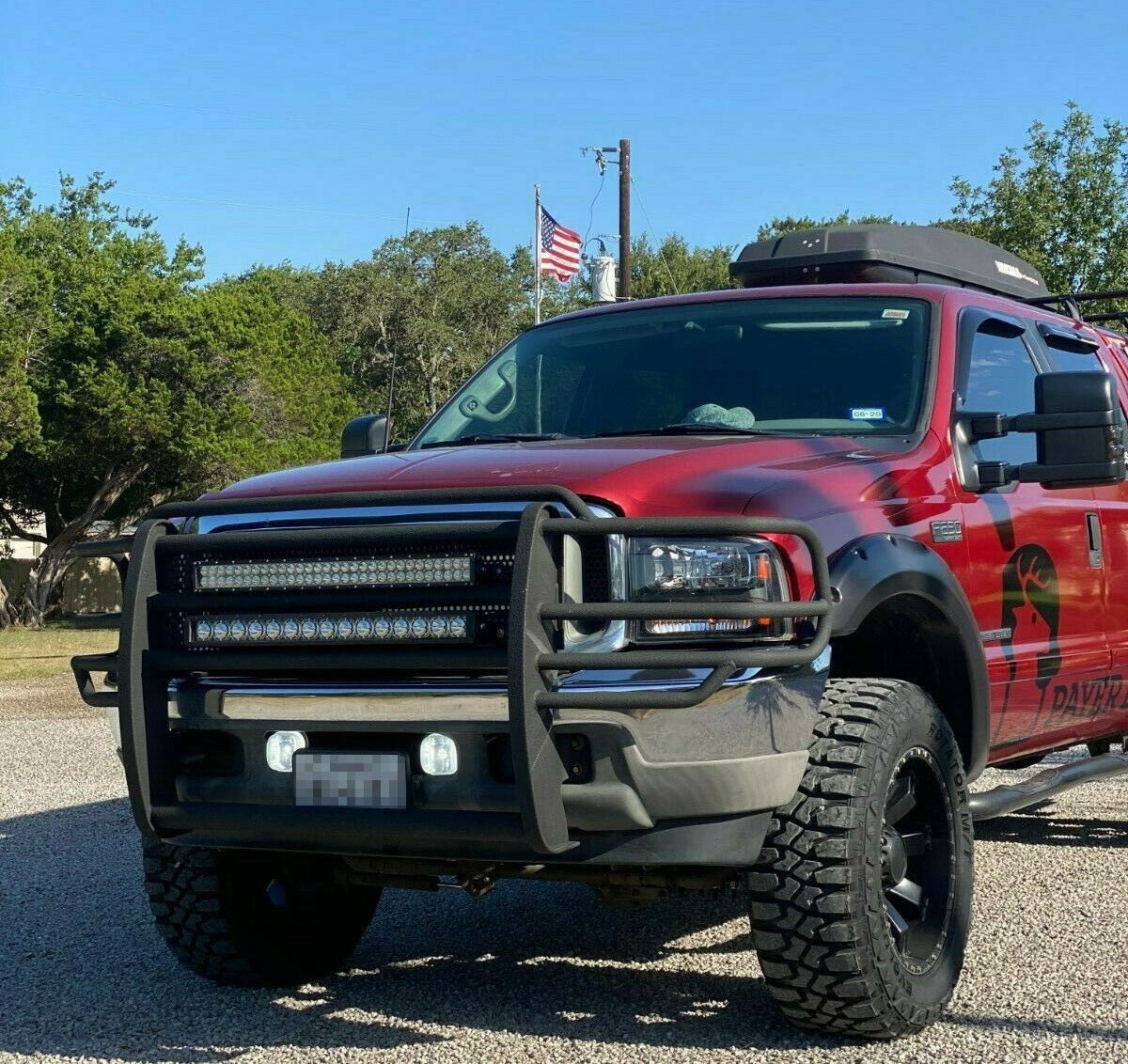 Clear Lens Fog Light Kit with 9145 Halogen Bulbs for Ford F250 F350 F450 F550 Super Duty - Durable Off-Road Lighting for Night Driving & Adverse Weather Conditions