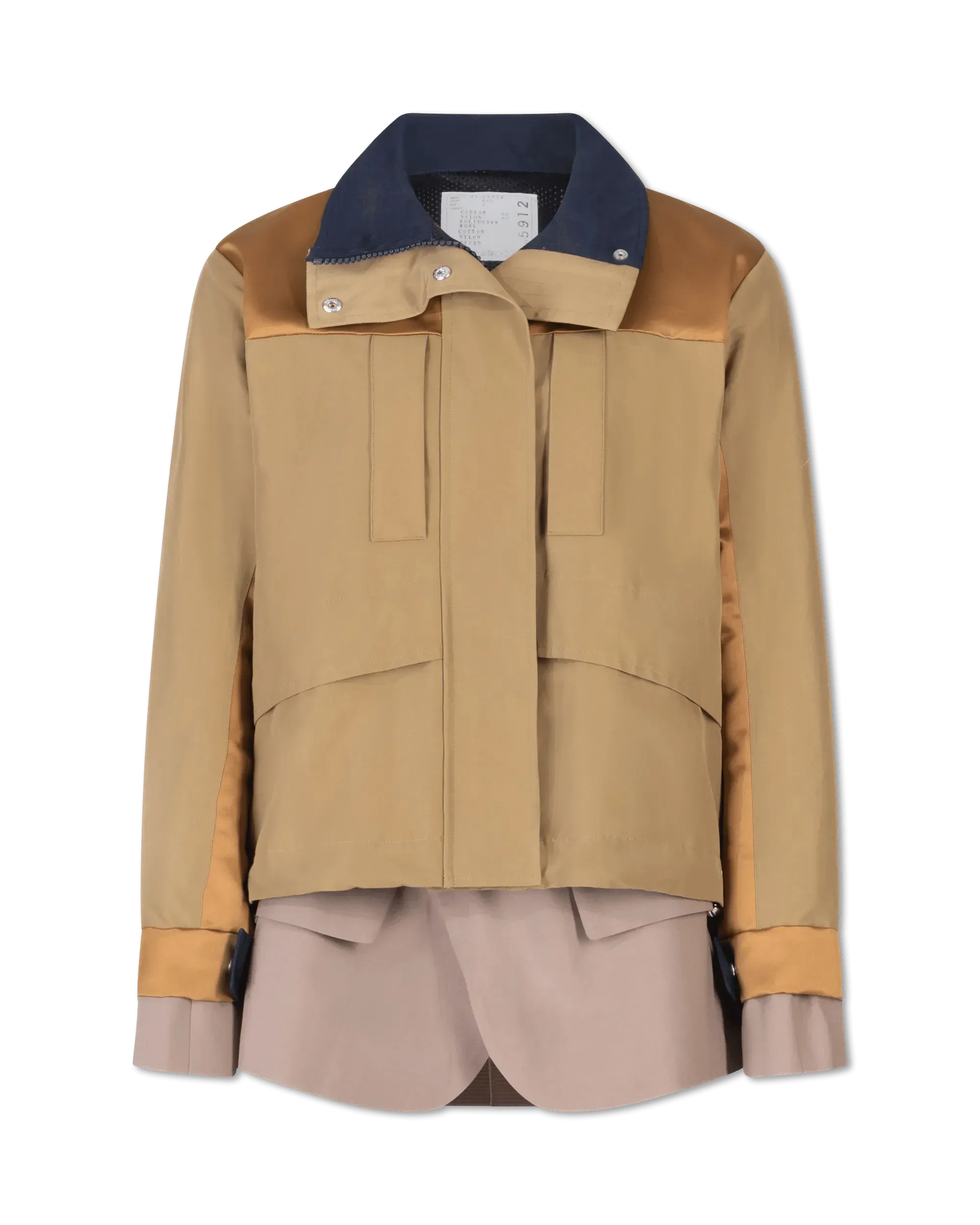 Stylish Grosgrain Mixed Jacket for Women - Trendy Outerwear for Fall & Winter - Perfect for Office, Dating & Casual Outings