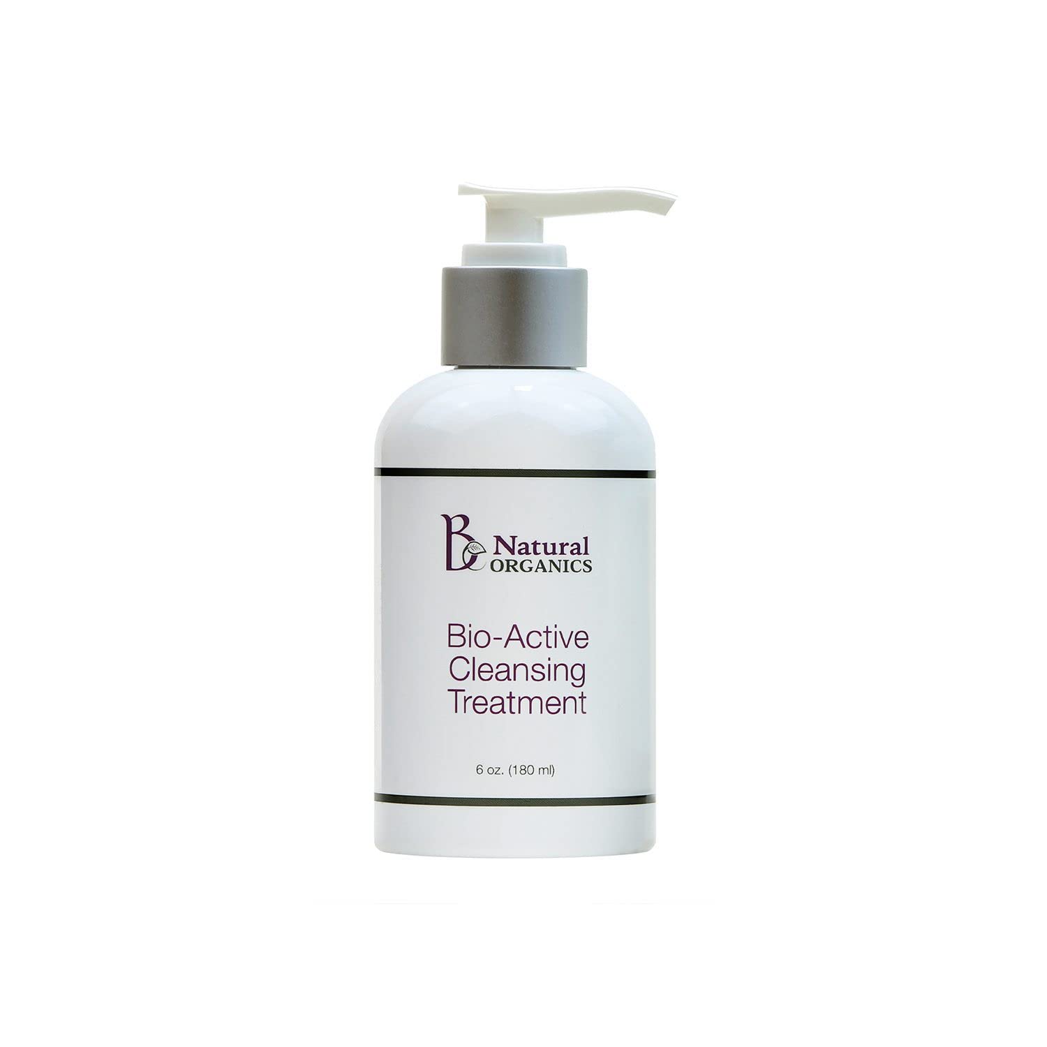 Be Natural Organics Bio-Active Cleansing Treatment - Organic Face Wash for Acne & Sensitive Skin | Deep Cleansing, Hydrating & Gentle Formula for Daily Skincare Routine