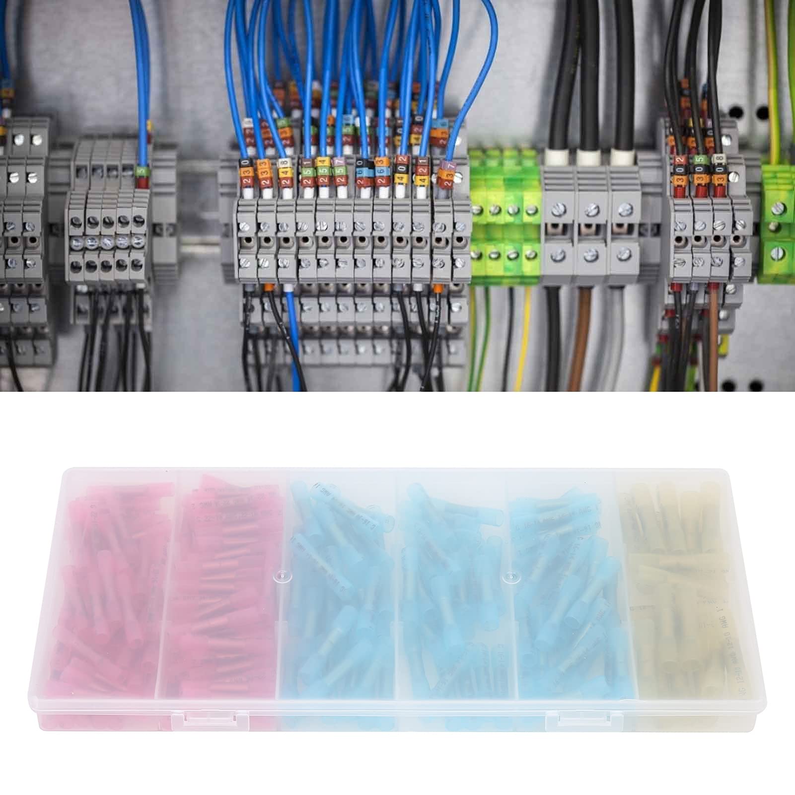 Waterproof Heat Shrinkable Connectors - Copper Cable Terminals for Outdoor Electrical Wiring (Ideal for Marine, Automotive & Solar Panel Installations)