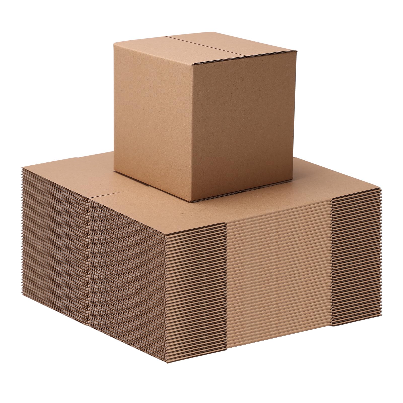 CRUGLA 40 Pack 5x5x5 Inch Corrugated Cardboard Shipping Boxes - Small Business Mailing & Packaging Supplies for Ecommerce, Retail & Gift Boxes