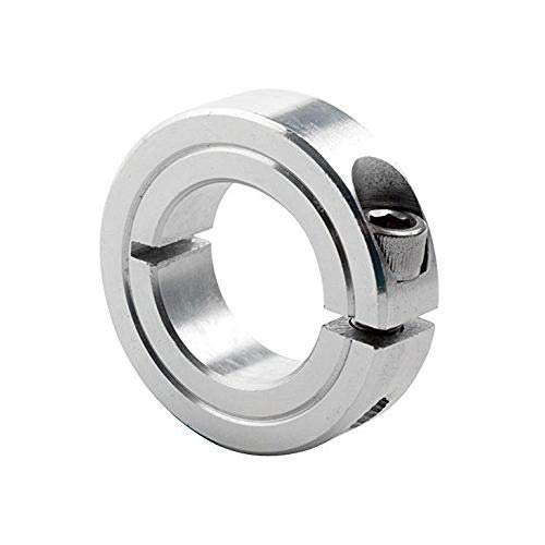 1C-237-S Stainless Steel One-Piece Clamping Collar (2-Pack) - Ideal for Shaft Mounting, Machinery Assembly & Industrial Applications