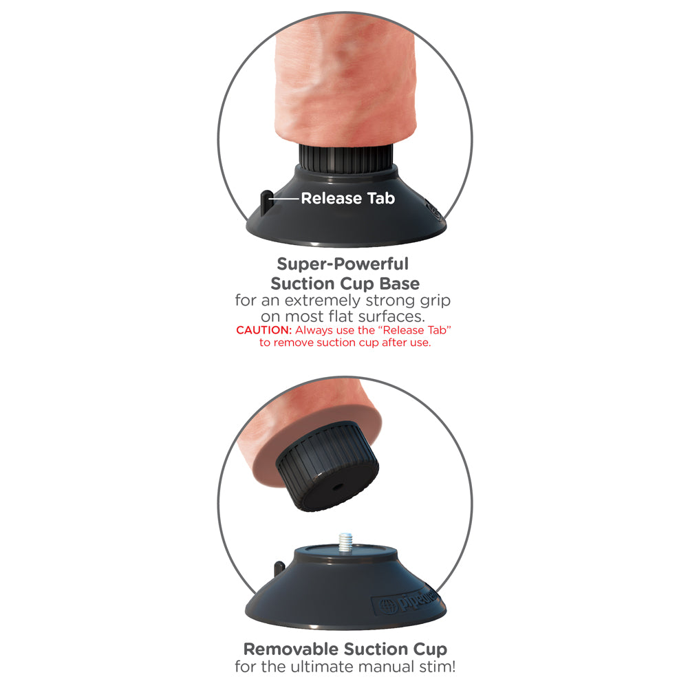 King Cock 8 Inch Vibrating Cock Ring - Enhance Intimacy & Pleasure for Couples, Perfect for Date Nights & Romantic Moments