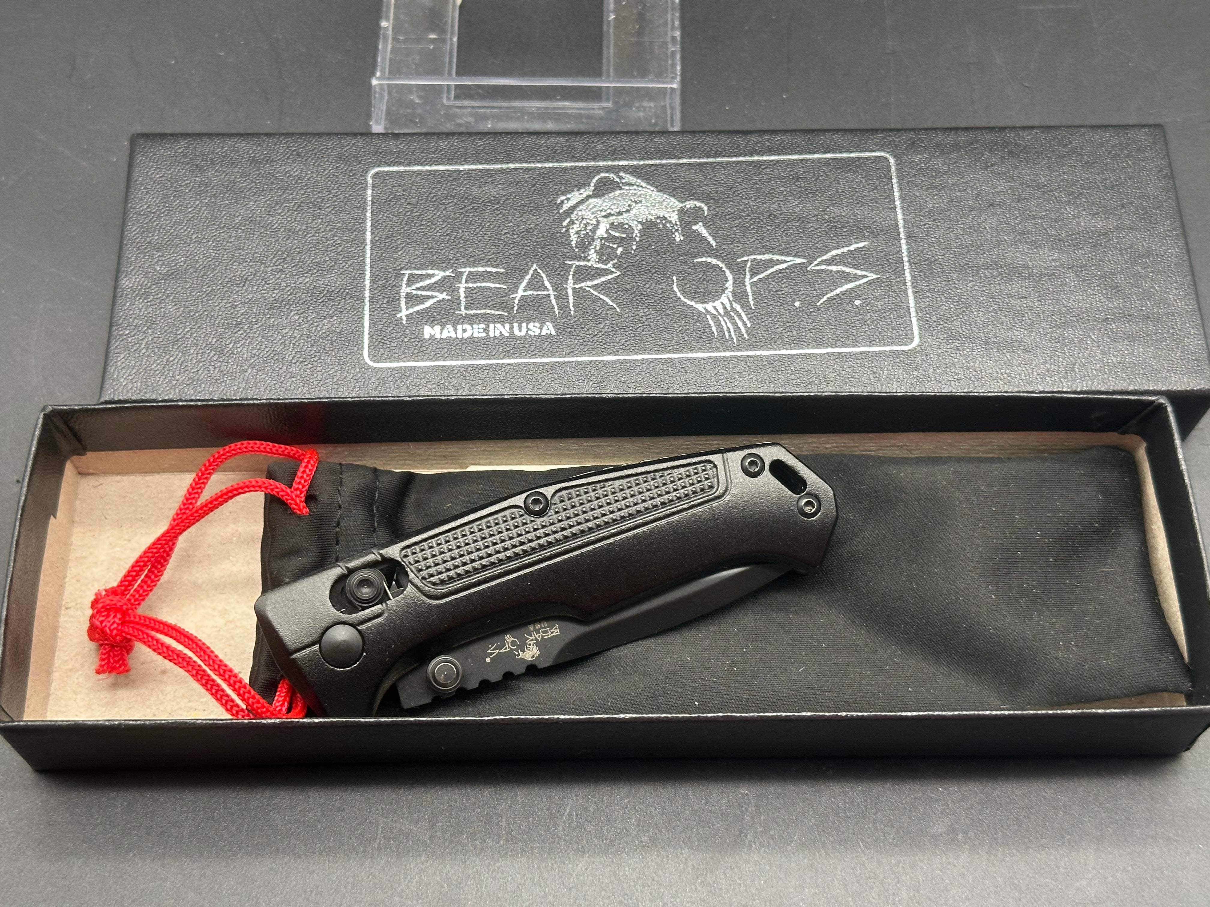 Bear Ops Folding Knife - Premium EDC Pocket Knife with Stainless Steel Blade for Camping, Hiking & Outdoor Survival Gear