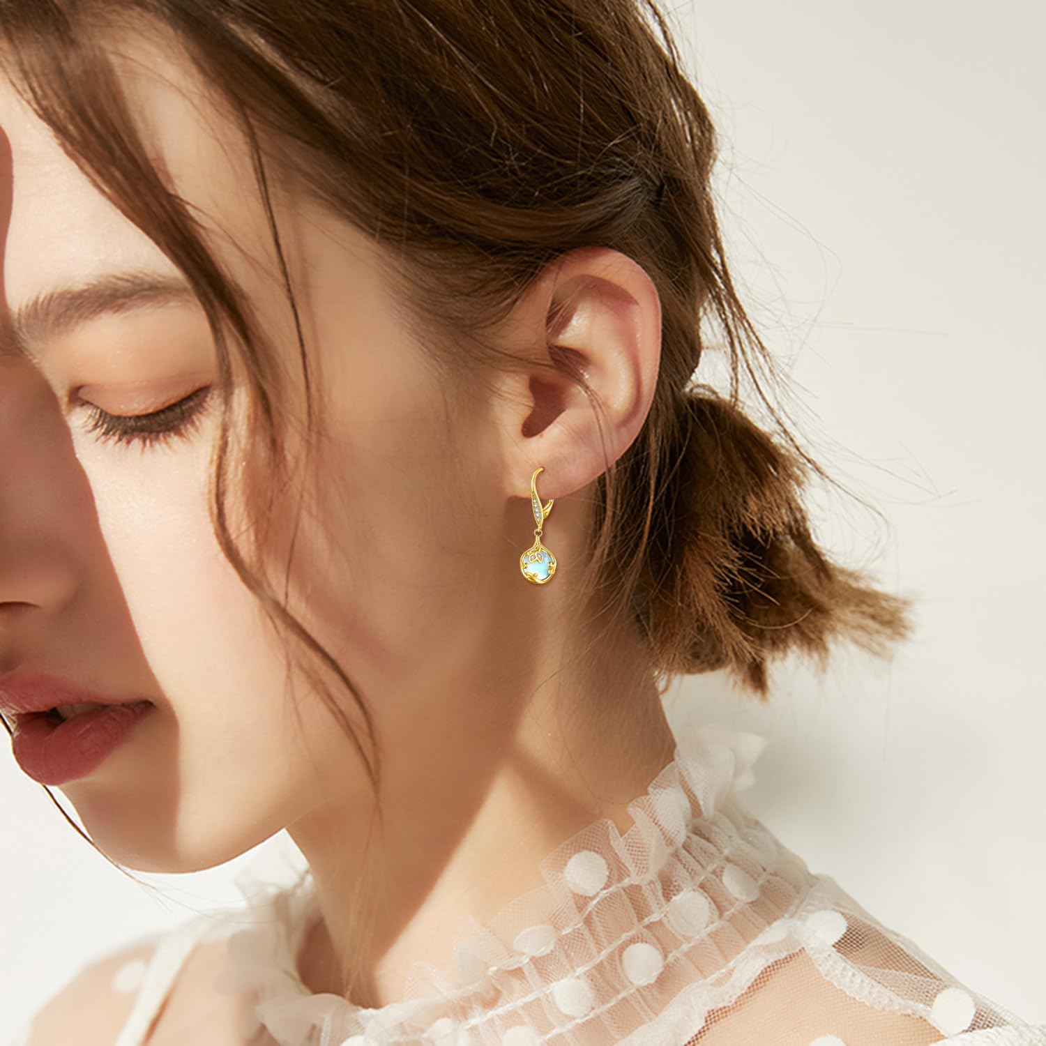 Hypoallergenic Sterling Silver Filigree Leverback Dangle Earrings for Women | Elegant Drop Earrings for Parties, Weddings & Everyday Wear