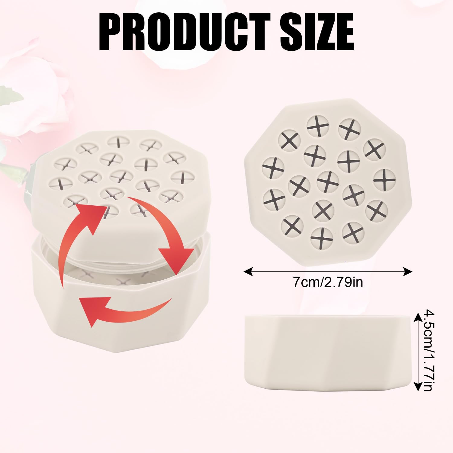 **Spiral Ikebana Flower Stem Holder - Silicone Bouquet Arrangement Tool for Home Decor, Vases & Floral Art (Off-White) - Perfect for Weddings, Centerpieces & DIY Floral Designs**