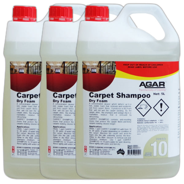 Agar Carpet Shampoo - Dry Foam Concentrated Cleaner for Deep Cleaning & Stain Removal | Perfect for Home, Office & Pet Areas