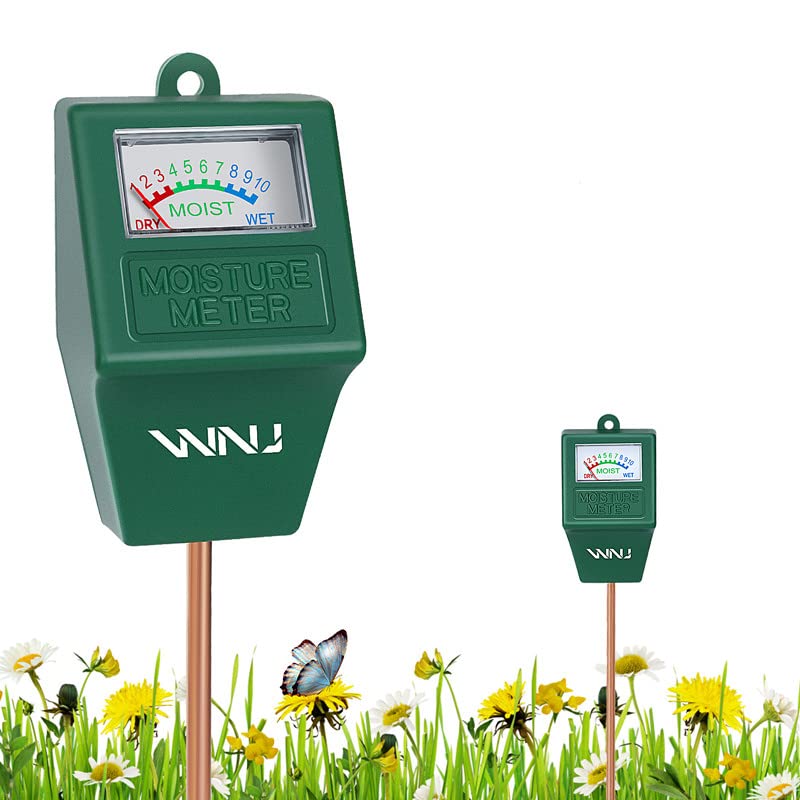 WNJ Soil Moisture Meter - Digital Plant Water Meter for Indoor & Outdoor Plants | Hygrometer Sensor for Garden, Farm, Lawn Care | Perfect for Houseplants, Succulents, Vegetables & Flower Beds