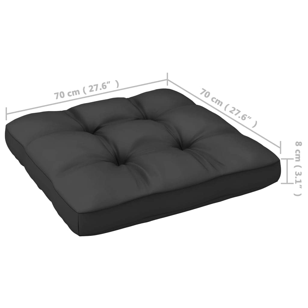 vidaXL Outdoor Patio Footstools Set of 2 - White Solid Pinewood Footrests with Cushions, Stable Durable Garden Furniture | Easy Assembly for Patio, Deck, Poolside & Backyard Relaxation