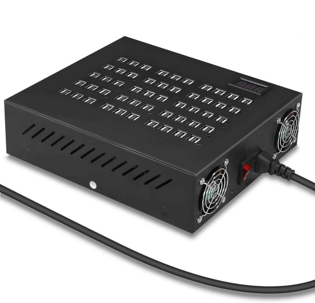 100-Port USB Charging Station - Multi-Port USB Wall Charger & Desktop Power Adapter for Phones & Tablets | Fast Charging, Non-Interference | Perfect for Hotels, Schools, Offices & Shopping Malls
