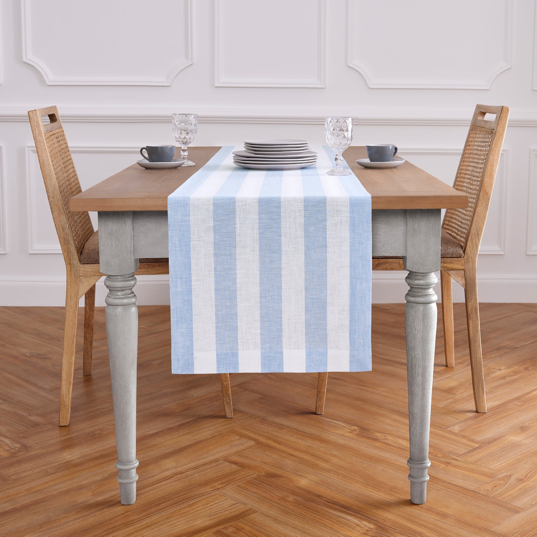 Navy and White Cabana Stripe