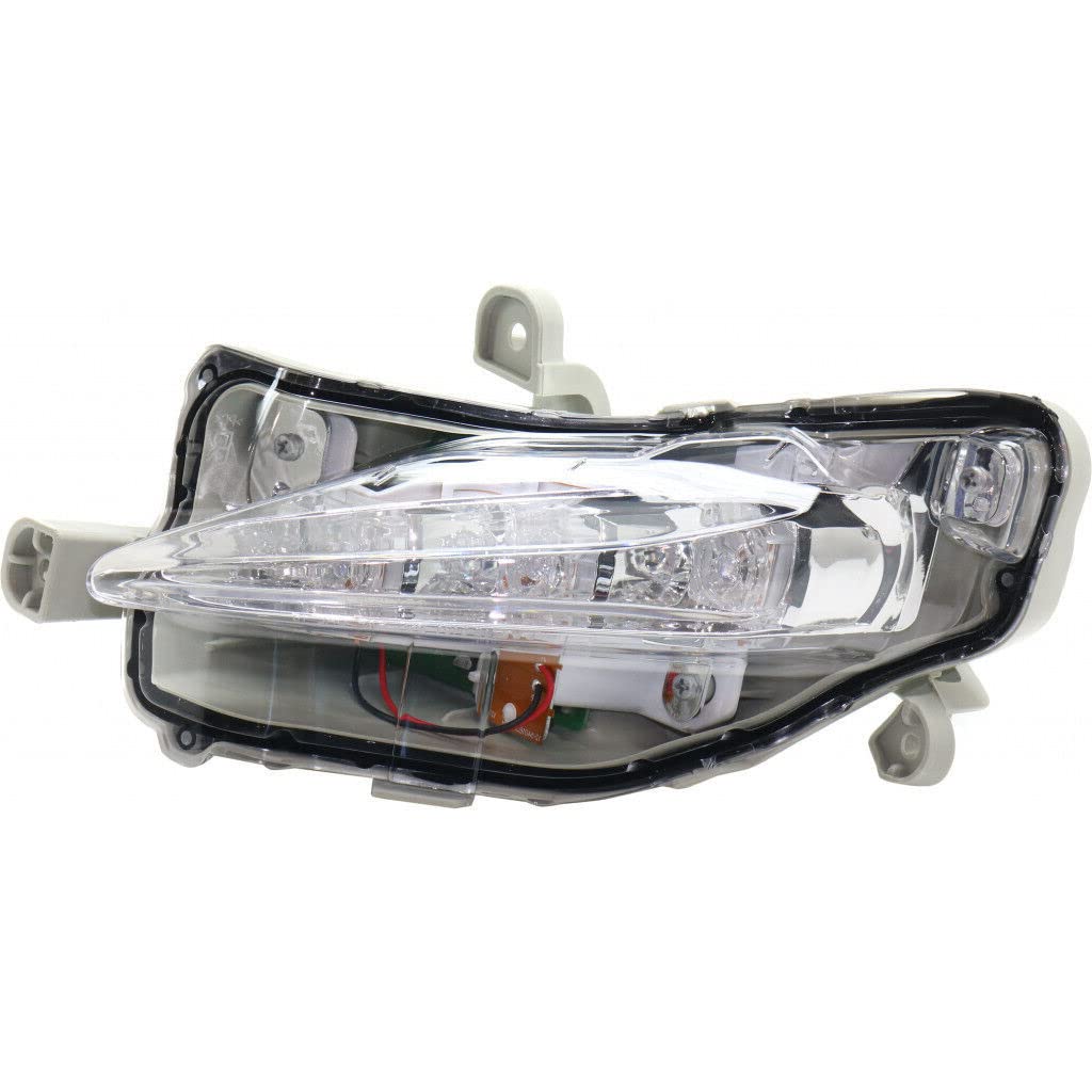 HEADLIGHTSDEPOT Toyota Corolla 2017-2019 Daytime Running Light - Left Driver Side DRL Replacement (Excludes SE/XSE Models) | Horizontal Type for Improved Visibility & Safety | Perfect for Daily Commuting & Night Driving