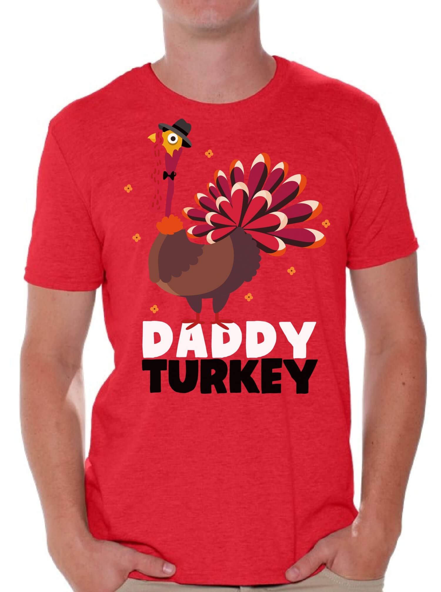 Funny Thanksgiving T-Shirt for Men - Turkey Dad Graphic Tee - Perfect for Family Gatherings & Holiday Parties