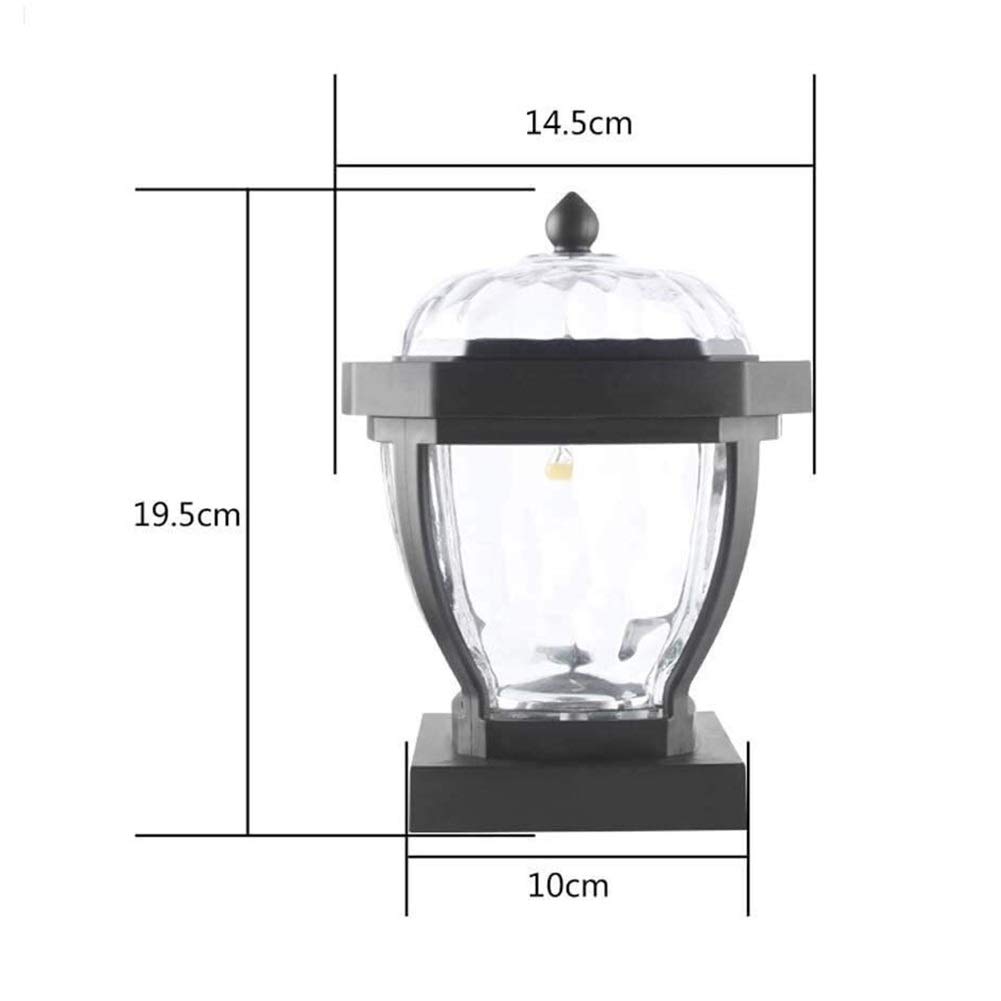 Solar LED Post Lights Outdoor - 4x4 Solar Powered Fence & Deck Lighting, Waterproof Square Landscape Post Cap Lamp for Wooden Posts, Deck, Patio, Fence - Perfect for Garden, Pathway & Backyard Illumination