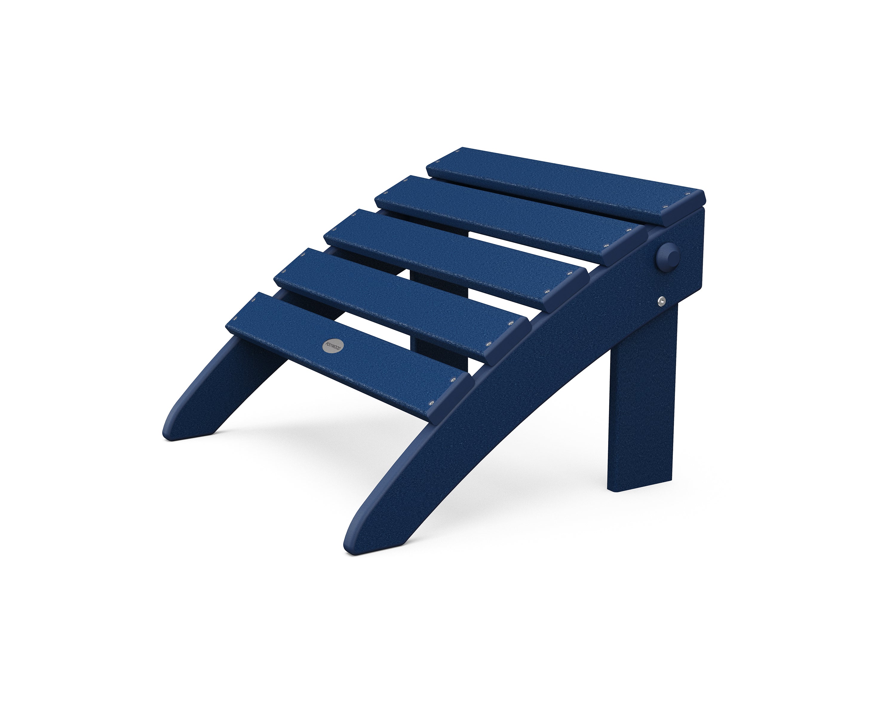 POLYWOOD Classic Adirondack Folding Ottoman - Weather-Resistant Outdoor Furniture for Patio, Garden & Poolside Use