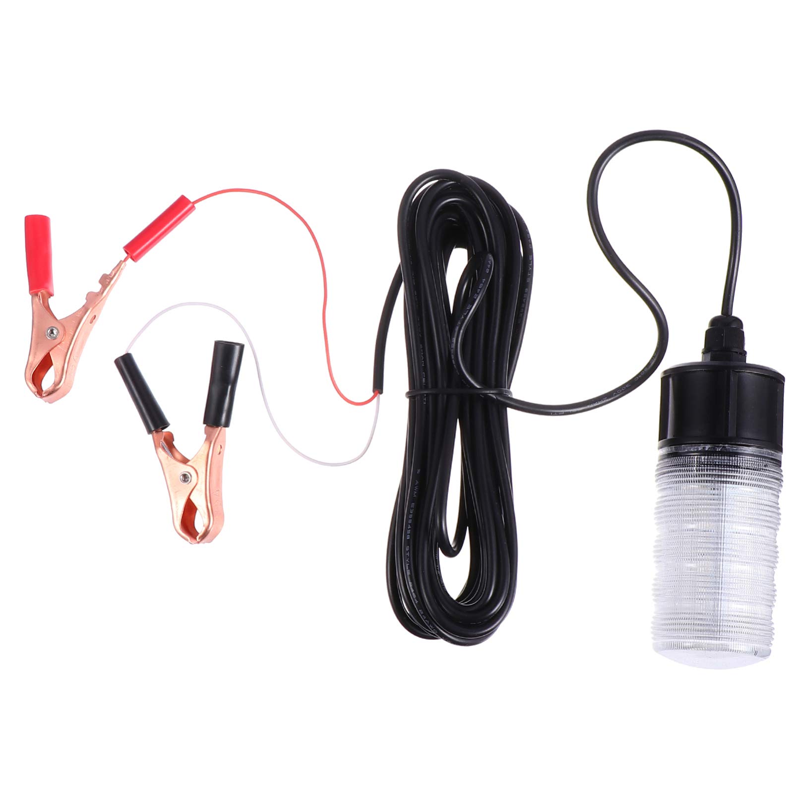 OSALADI Submersible LED Fishing Light - Green & Black Underwater Fish Attractor Lamp for Night Fishing | Ideal for Freshwater & Saltwater Fishing, Ice Fishing, and Boat Fishing