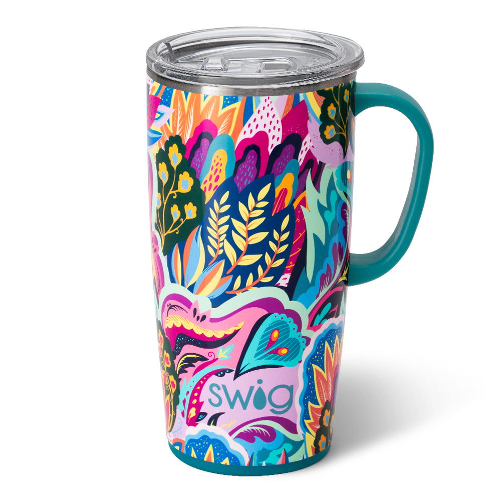 22oz Bazaar Travel Mug - Insulated Stainless Steel Coffee Tumbler with Lid - Perfect for Commuting, Camping & Office Use