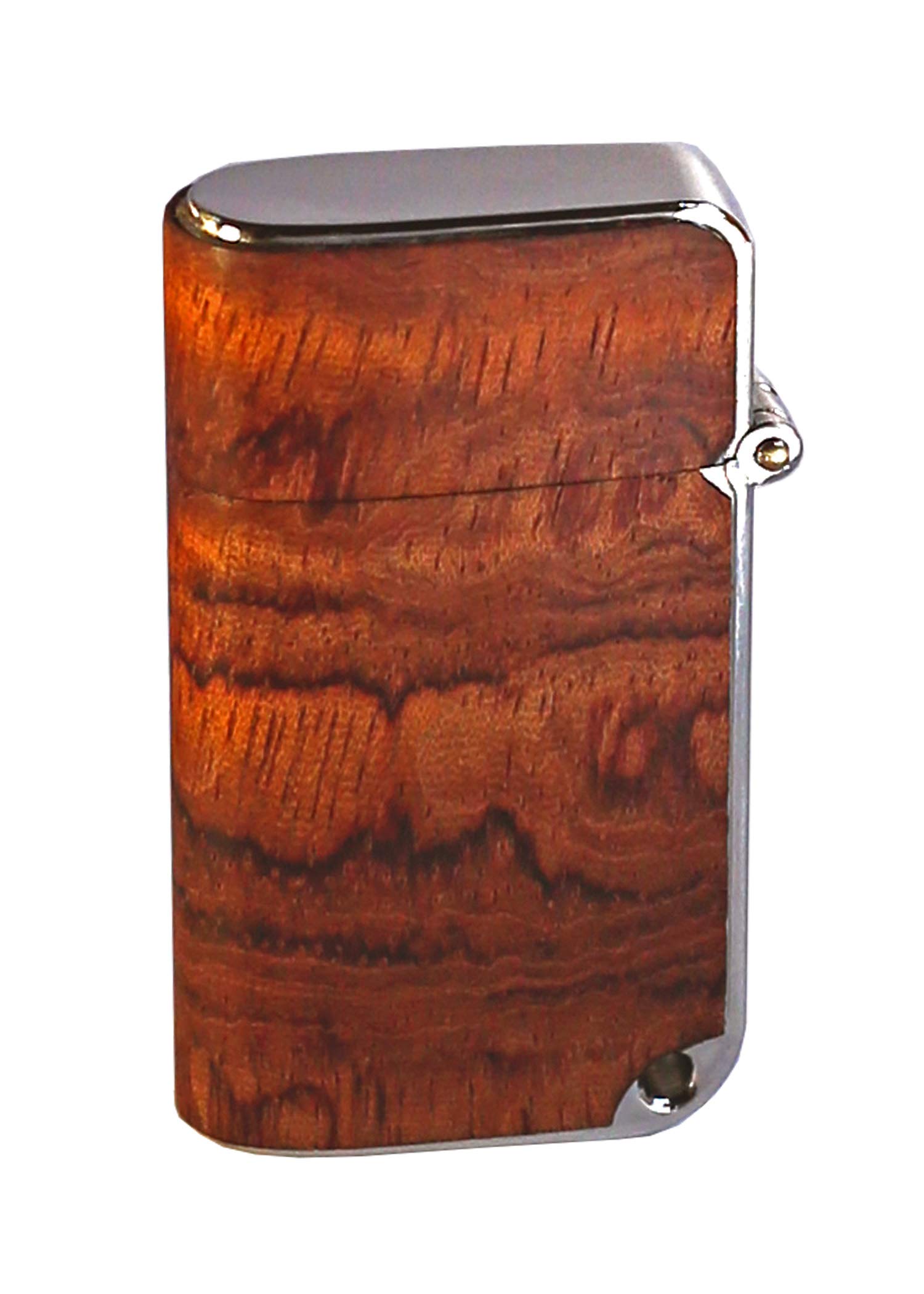 Premium Brizard & Co Nano Series II Torch Flame Cigar Lighter - Bubinga Wood Finish - Windproof Butane Lighter for Cigars, Perfect for Outdoor Smoking & Gifts