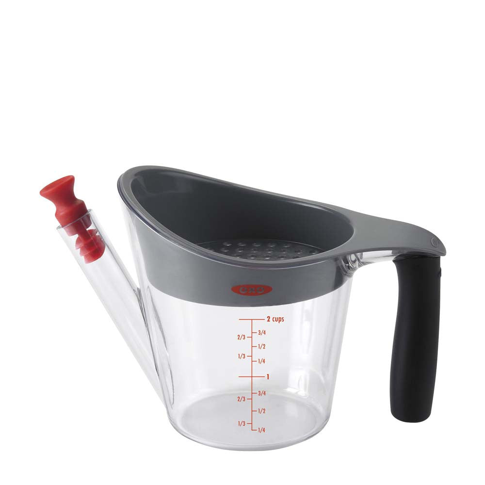 Stainless Steel Fat Separator with Pour Spout - 2 Cup & 4 Cup Sizes for Gravy, Soup, and Broth - Perfect for Thanksgiving Cooking and Healthy Meal Prep