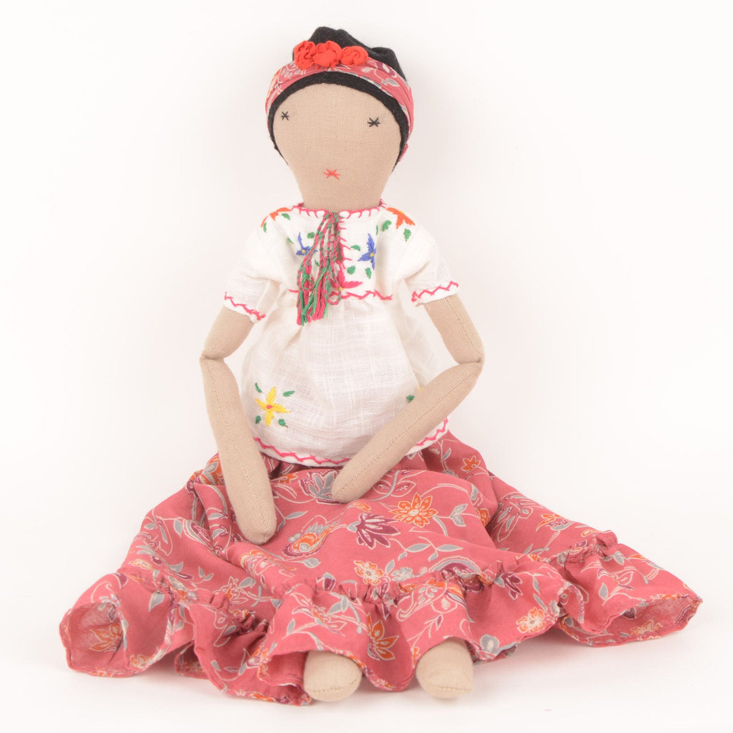 Handmade Afghan Artisan Doll - Traditional Cultural Collectible for Home Decor, Gift Giving & Cultural Displays