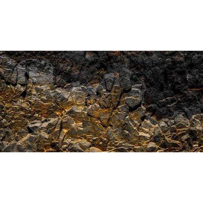 Aqua Natural Gold Rock Background for Aquariums - Premium Fish Tank Decoration for Betta, Goldfish & Tropical Fish - Enhances Underwater Aesthetics & Hiding Spots