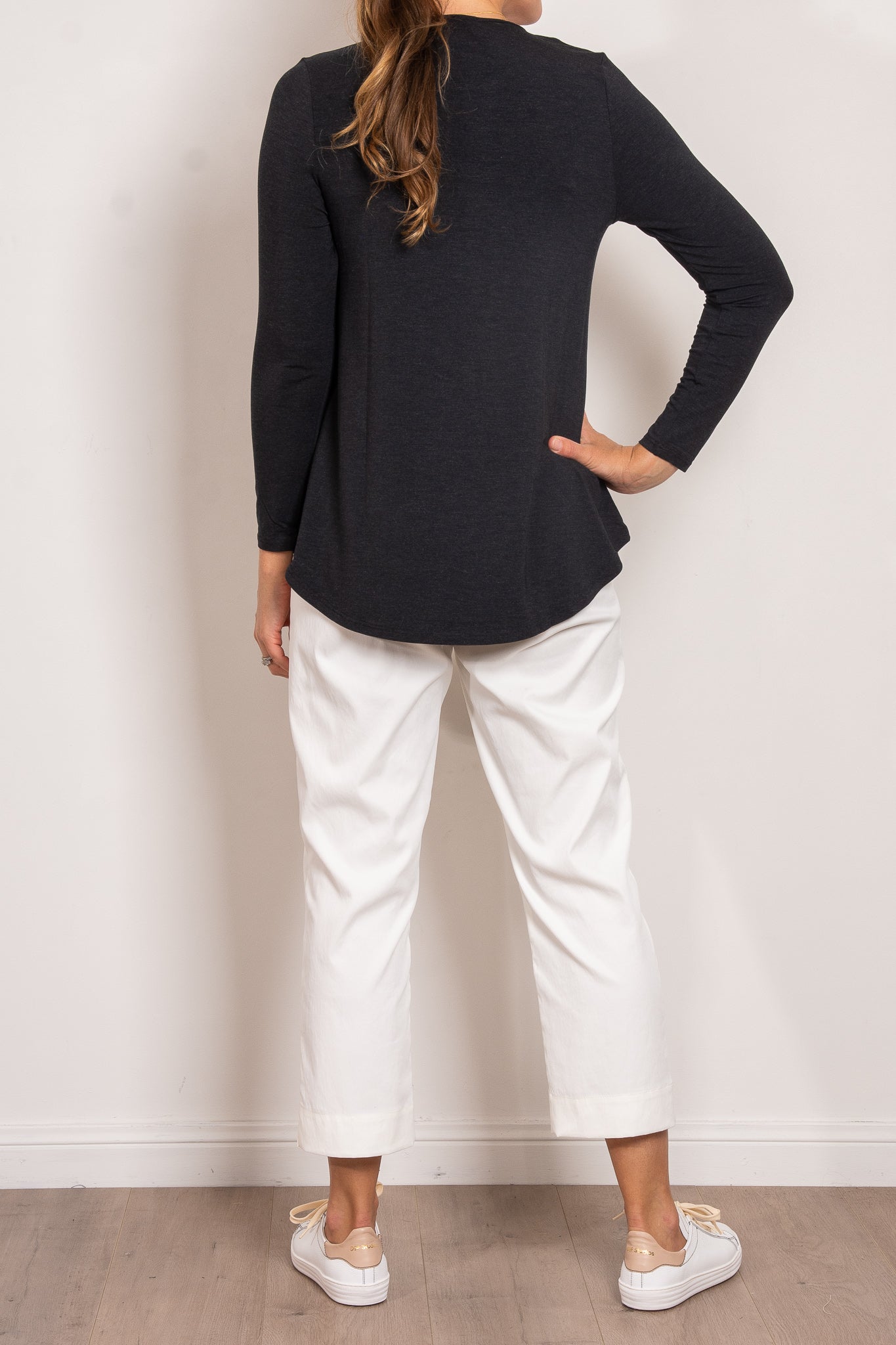 Tani Cara Long Sleeve Marle Top for Women - Soft Cotton Blend Casual Shirt - Perfect for Work, Date Night & Everyday Wear