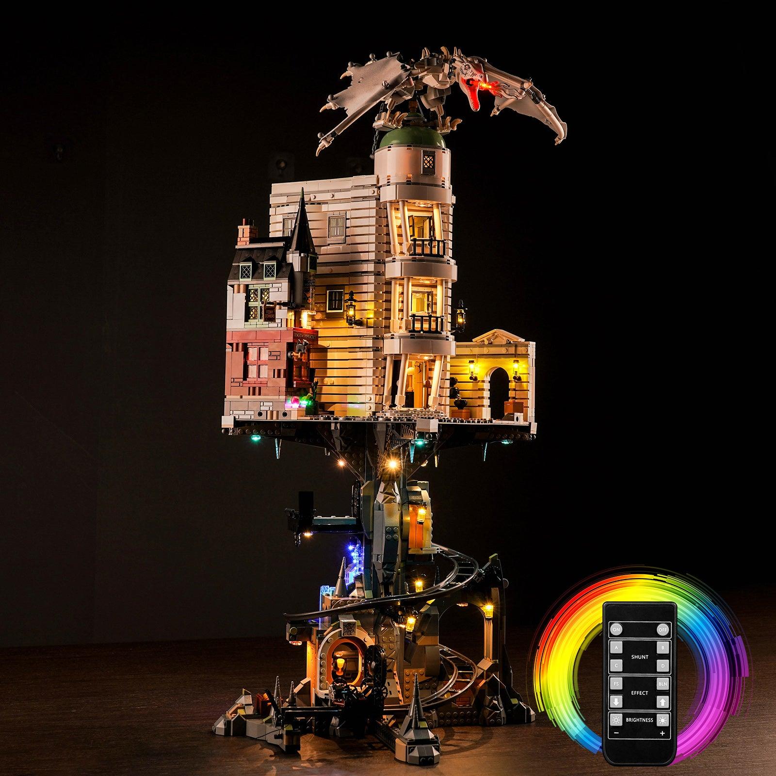 Harry Potter LEGO Gringotts Wizarding Bank Collector's Edition 76417 Building Kit with LED Lights - Complete Lighting Set for Display & Nighttime Play - Perfect for Harry Potter Fans & LEGO Collectors