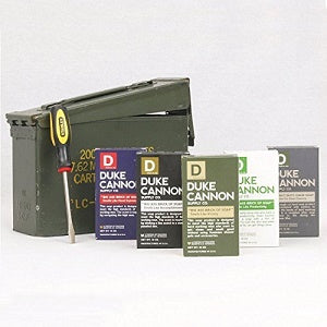 Duke Cannon Ammo Can Gift Set - Limited Edition US Military Field Box for Men | Tactical Grooming Kit, Travel & Camping Essentials, Father's Day Gift Idea