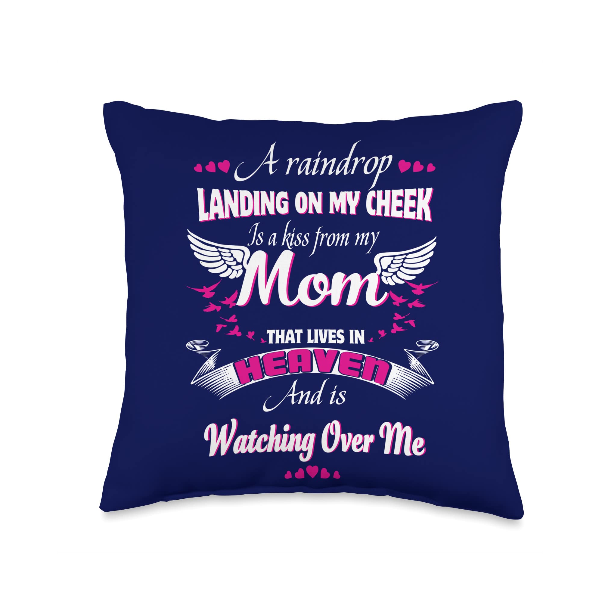 My Mommy is My Guardian Angel in Heaven Memorial Throw Pillow - 16x16 Inch Multicolor Comfort Pillow for Grieving, Home Decor, Sympathy Gift