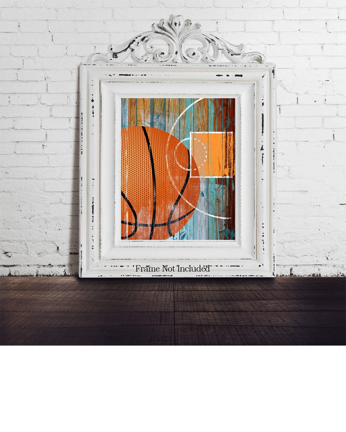 Basketball Wall Art Poster 32x40 - Perfect Gift for Fans & Players - Home & Office Decor