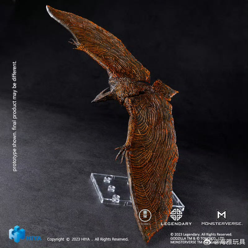 HIYA 7-inch Godzilla King of the Monsters & Rodan Flameborn Action Figure - Exquisite Collectible Toy for Movie Fans, Display & Gift