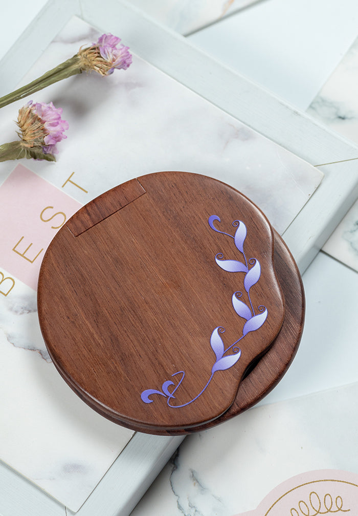 Portable Folding Compact Mirror with 360° Rotation - Perfect for Travel, Makeup, and On-the-Go Touch Ups