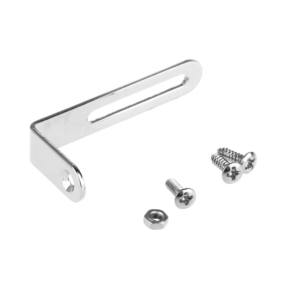 LP Guitar Pickguard with Bracket for Les Paul Electric Guitar - White with Chrome Finish | Perfect for Protecting and Customizing Your Les Paul Guitar