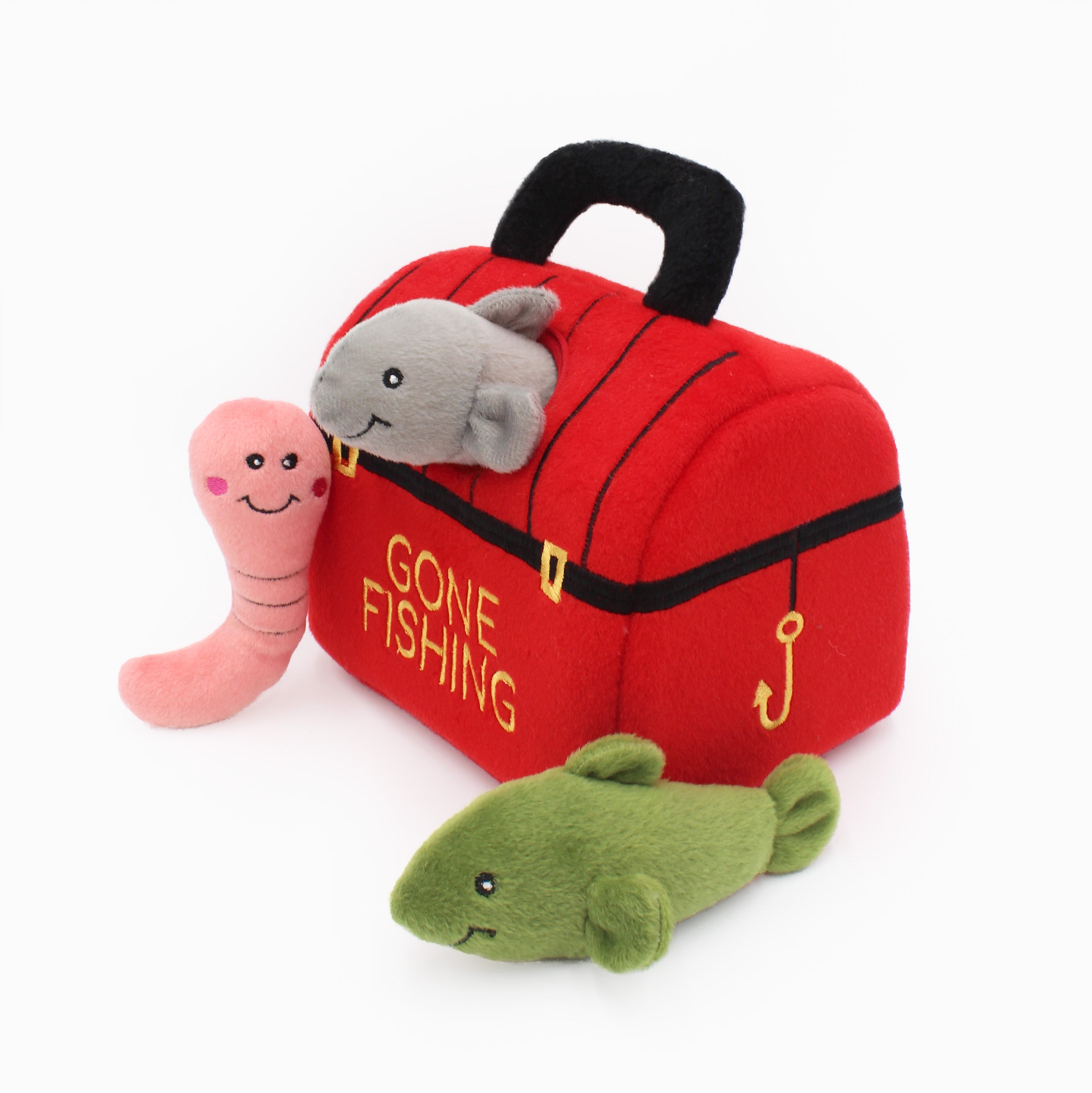 Zippy Burrow Dog Fishing Tackle Box - Portable Waterproof Bait Storage for Outdoor Fishing & Camping Adventures