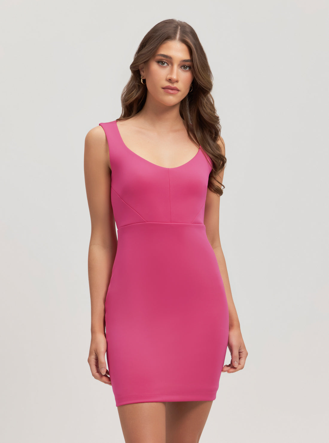 Eco-Friendly Pink Short Sleeve Rae Mini Dress for Women - Summer Casual Outfit, Beach Party, Date Night & Vacation Wear