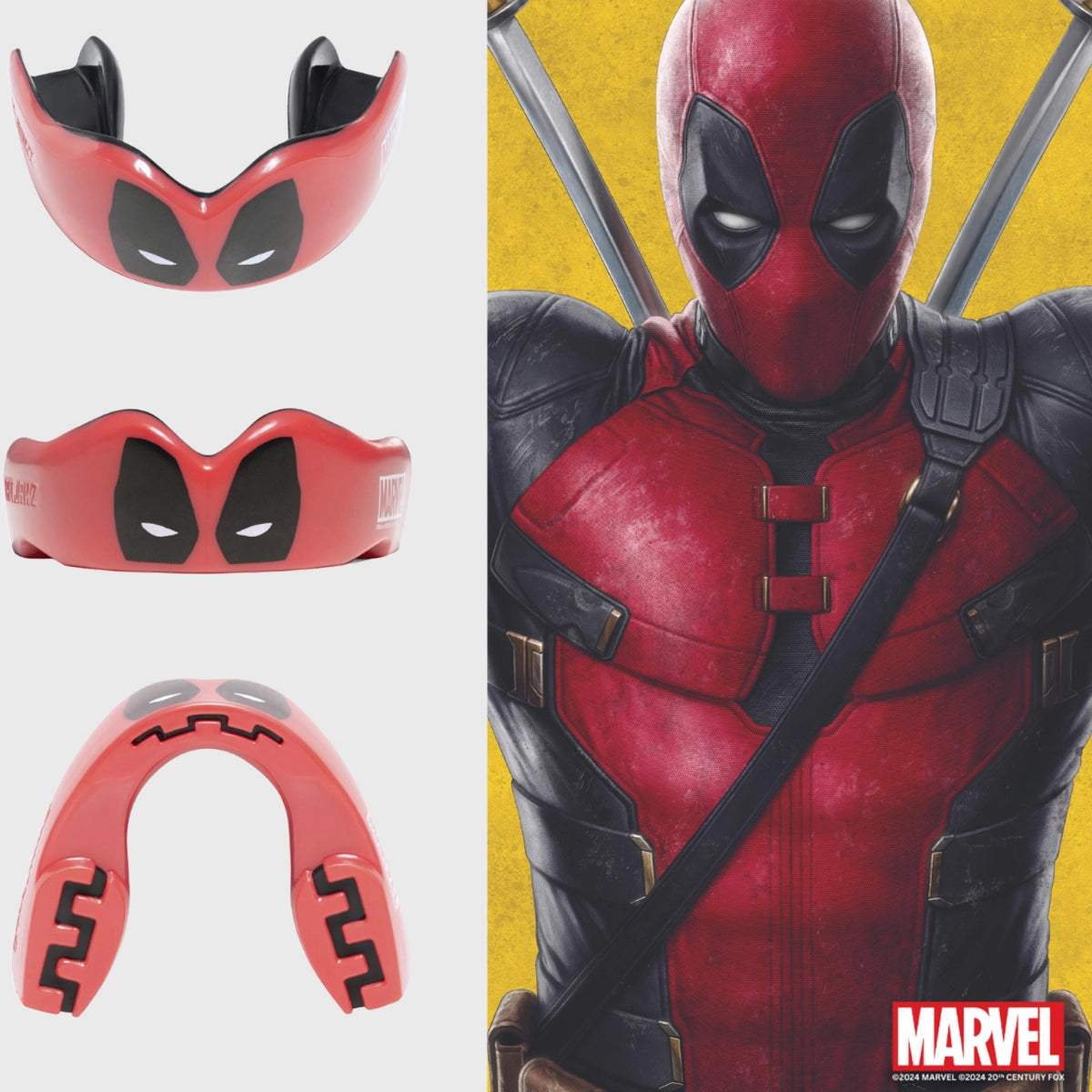 Safejawz Marvel Deadpool Mouthguard - Custom Fit Boxing & MMA Protective Gear for Adults - Perfect for Training, Sports & Cosplay