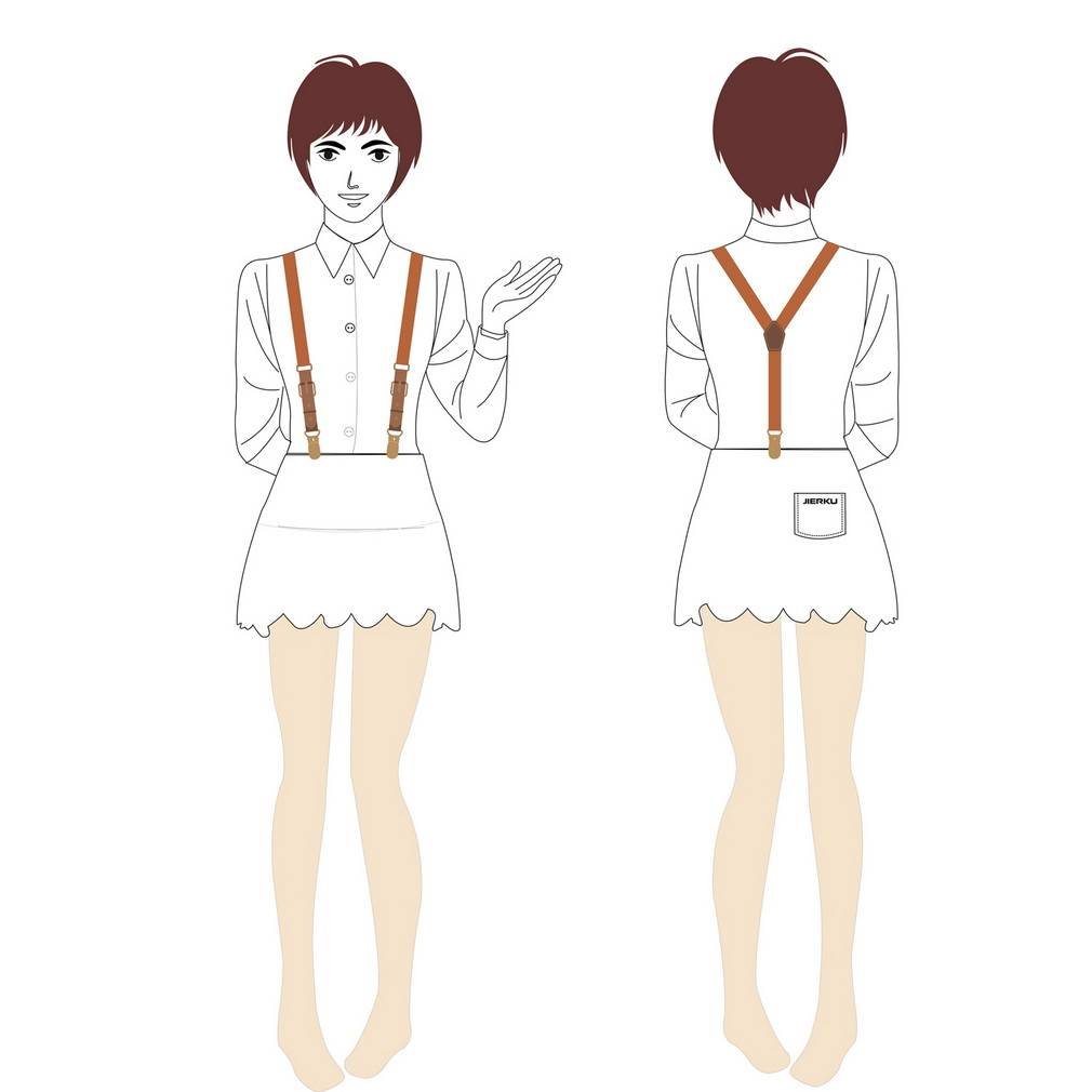 Unisex Y-Shape 3-Clip Elastic Suspenders for Work & Fashion