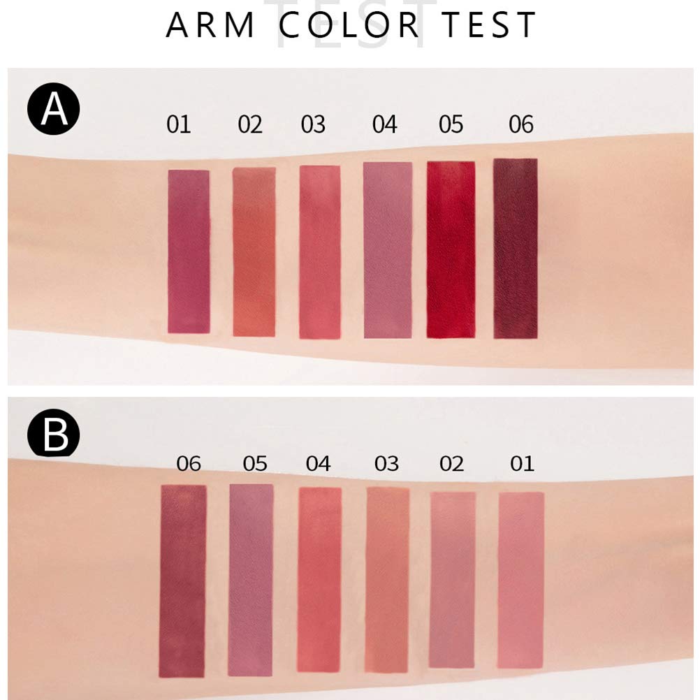 6pcs Matte Liquid Lipstick Set for Women - Waterproof, Long Lasting Lip Gloss - Perfect for Daily Wear, Parties & Special Occasions