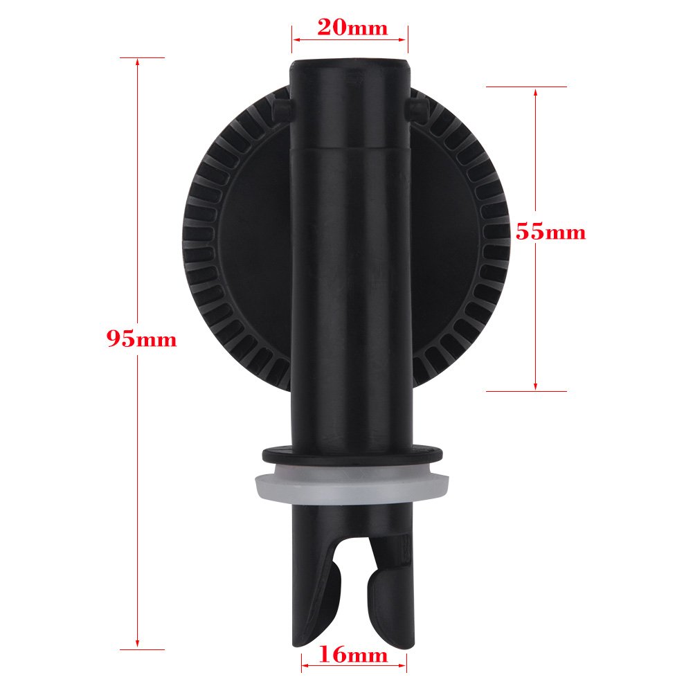 **Inflatable Boat Air Pressure Gauge - Nylon Kayak & Raft Barometer - Accurate PSI Measurement for Kayak Accessories (Black) - Perfect for Kayaking, Rafting & Water Sports**