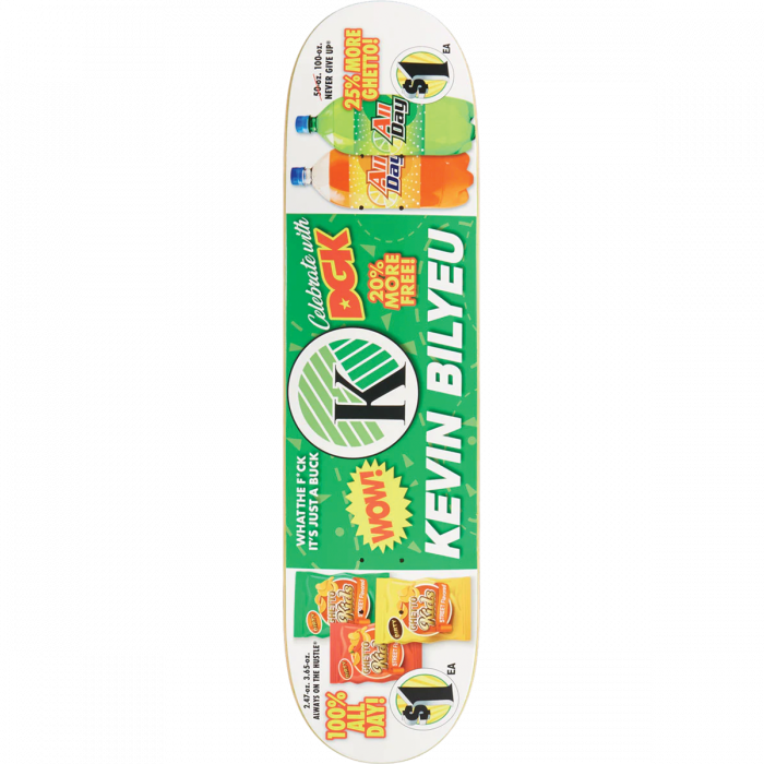 DGK Bilyeu Just A Buck Skateboard Deck 8.06