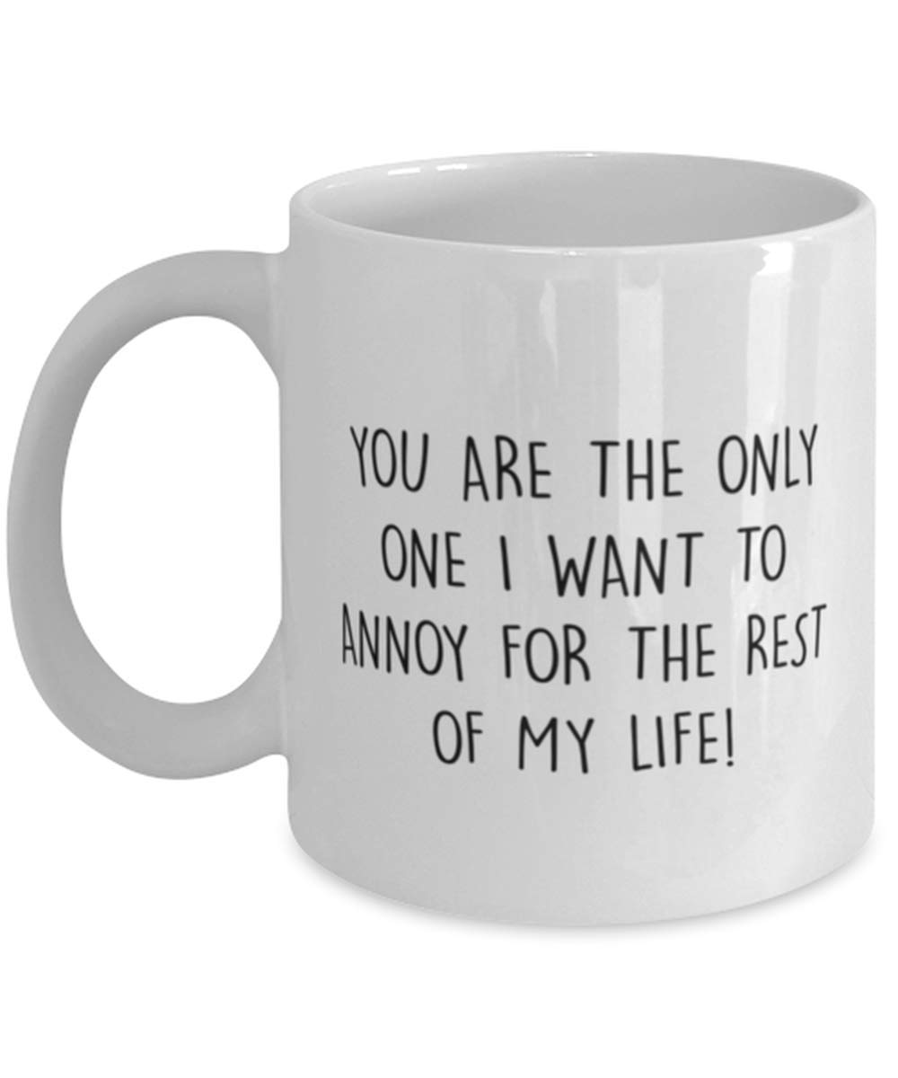 Funny Christmas Gifts for Couples - Unique Anniversary & Birthday Presents for Him and Her - Cute Coffee Mug Gift Ideas for Men & Women - Perfect for Romantic Holidays, Valentine's Day & Special Occasions