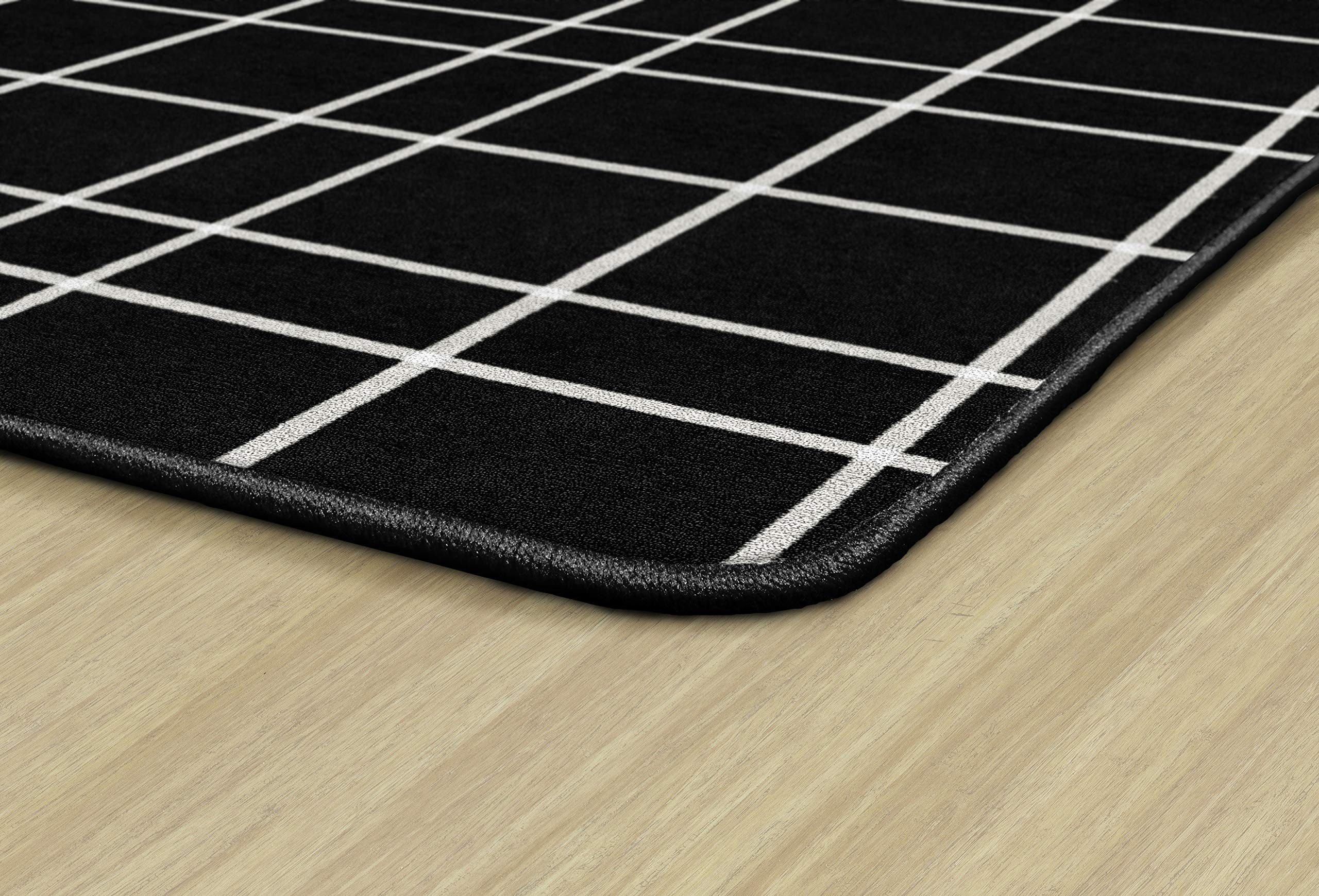 Premium Checkered Area Rug for Kids Classroom, Playroom, Living Room, Bedroom & Kitchen - 6' x 8'4