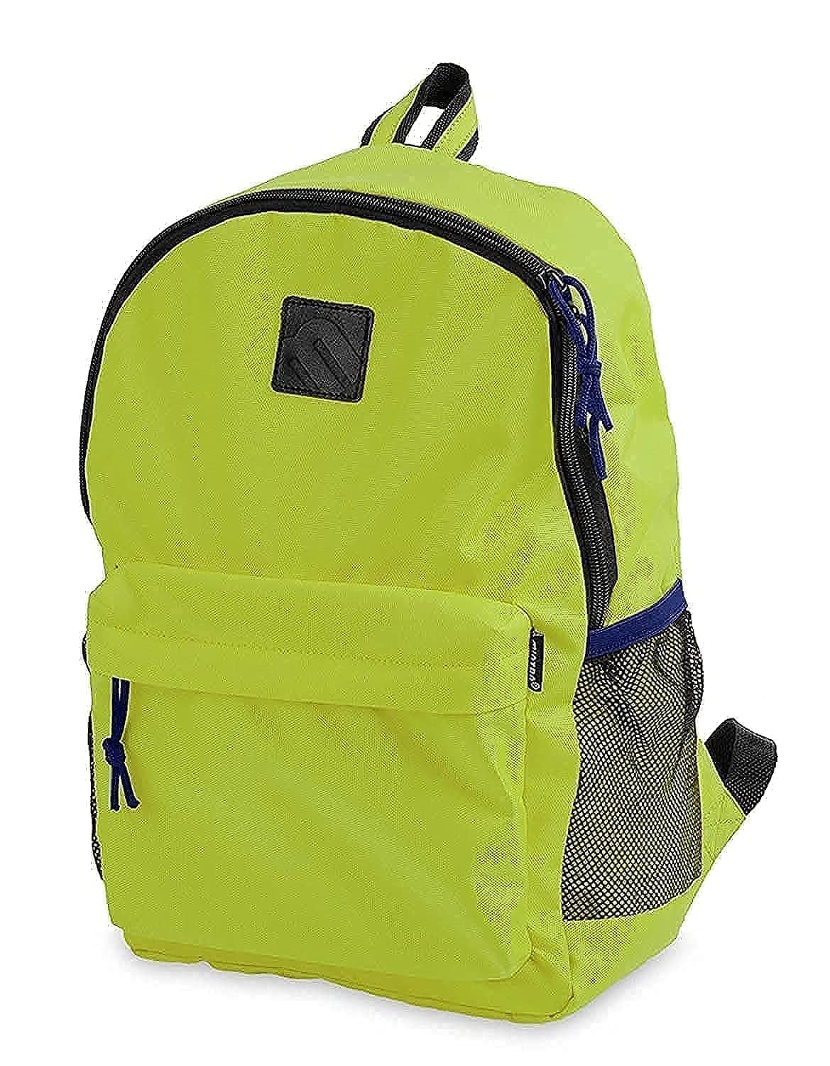 Mintra Waterproof Unisex Backpack - 15L Lightweight Travel & College Laptop Bag with Adjustable Straps & Multiple Secure Compartments - Lime Green (10
