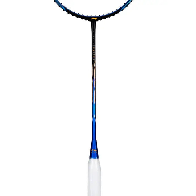 Li Ning IGNITE 8 Badminton Racket - Prestrung with Black Blue & Gold Design | Professional Carbon Fiber Shuttlecock Racket for Smash & Control | Perfect for Tournaments & Training | Made in China