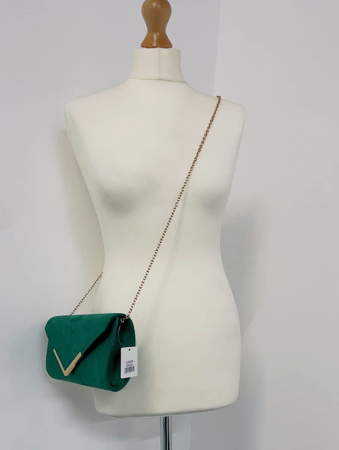 LeahWard Women's Faux Suede Clutch Bag - Elegant Flap Handbag for Wedding, Party, Evening & Prom | Perfect for Date Night, Bridal Shower & Formal Events
