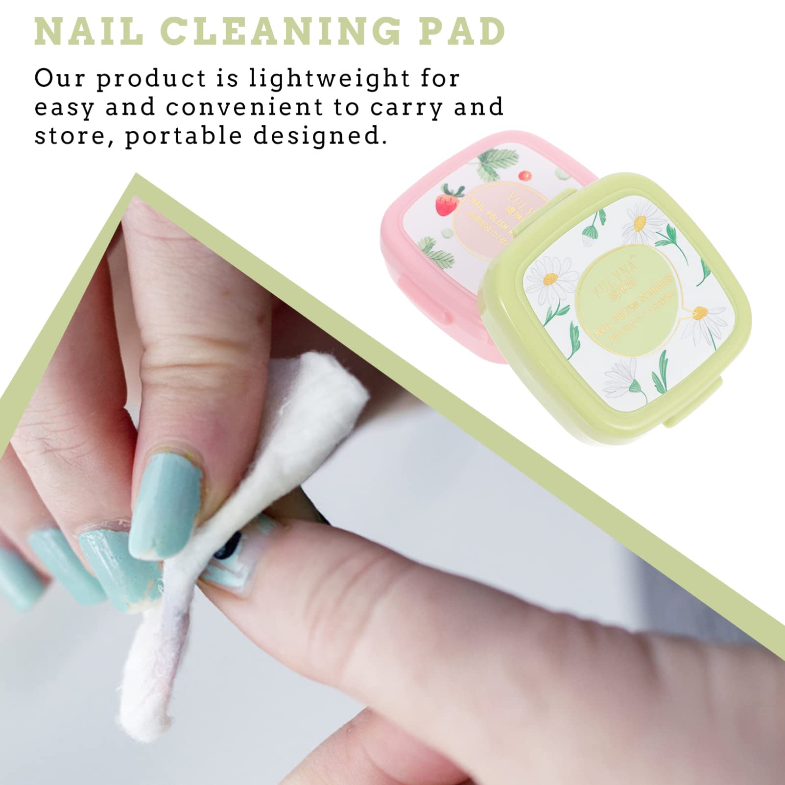 80pcs Nail Polish Remover Cotton Pads - Professional Manicure Wipes for Nail Art, Acrylic & Gel Polish Removal - Essential Nail Salon Supplies for Home & Professional Use