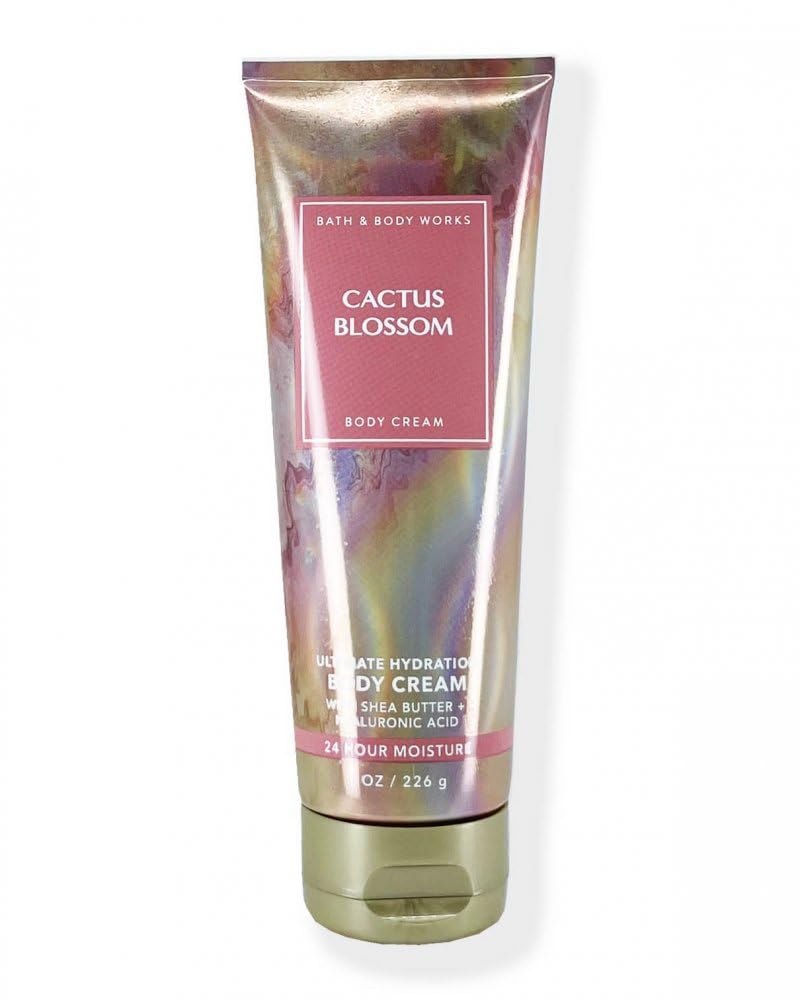 Bath & Body Works Ultimate Hydration Body Cream Gift Set for Women - 8 Fl Oz Cactus Blossom - Moisturizing Lotion for Dry Skin, Perfect for Daily Use & Spa Days