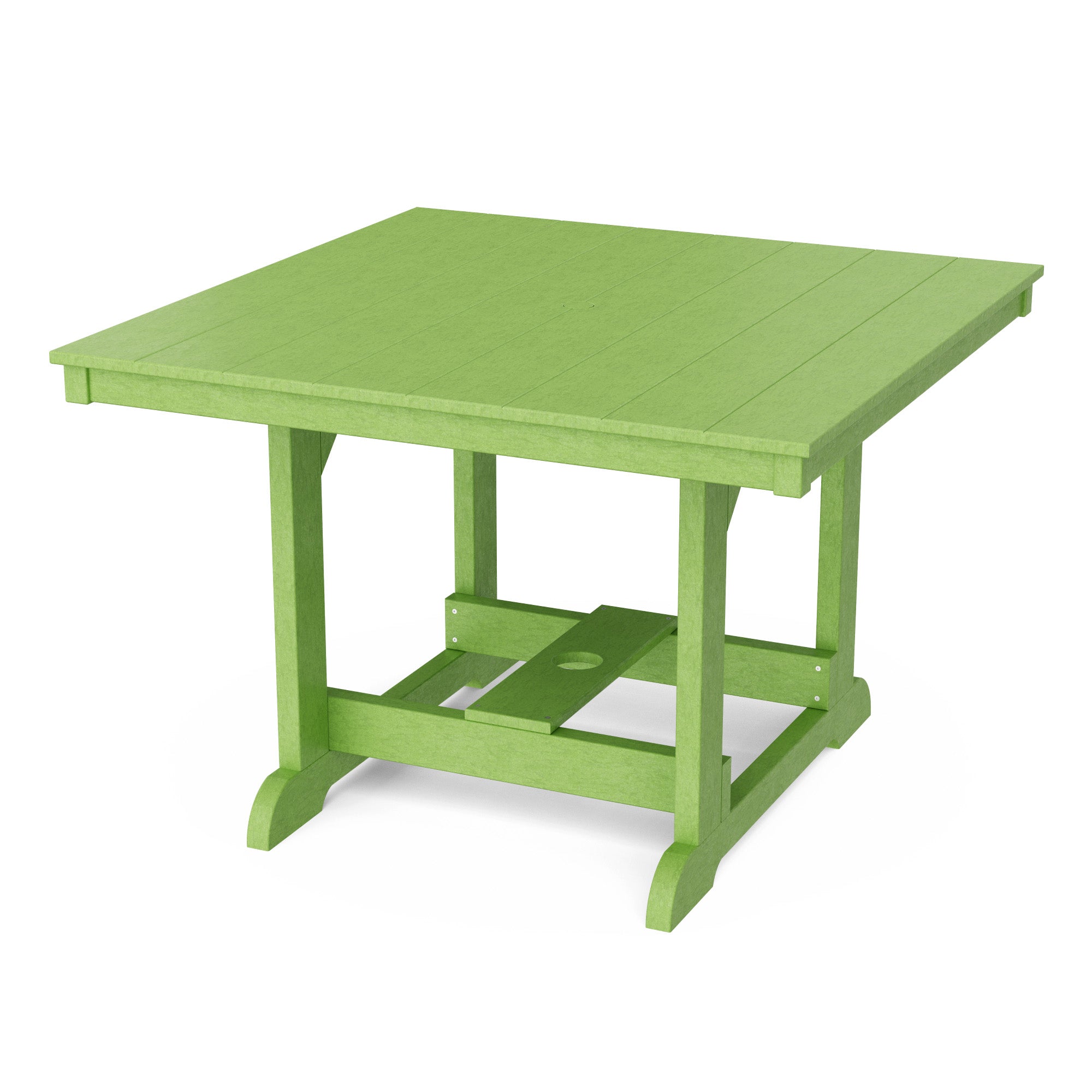 Heritage 44x44 Inch Square Dining Table - Solid Wood Farmhouse Style Kitchen Table for Family Meals & Entertaining