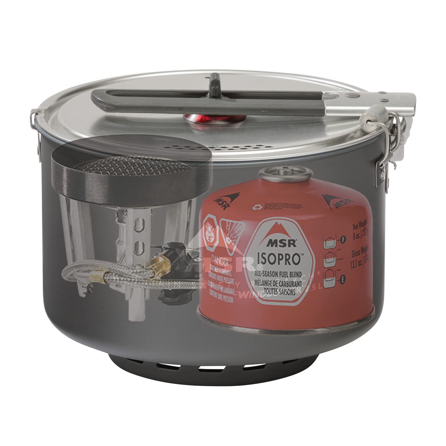 MSR WindBurner Group Windproof Camping Stove - Compact Backpacking Cookware System for Outdoor Adventures, Hiking & Emergency Preparedness